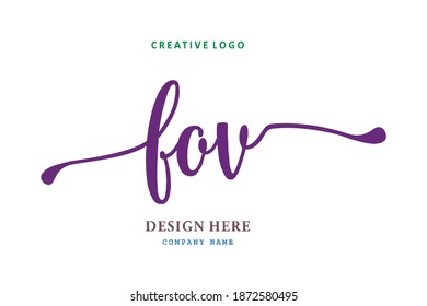 El logotipo de la inscripción en el FOV es sencillo, fácil de entender y autoritario