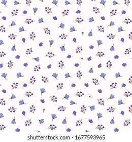 Fower and leaves pattern (Lavender colour)