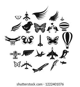 Fowl icons set. Simple set of 25 fowl vector icons for web isolated on white background