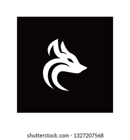 fox abstract logo design