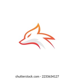 Fox Abstract Logo. Fox Head. Fox Icon Vector