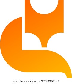forma abstracta de zorro animal que se puede usar como icono o identidad de empresa de productos