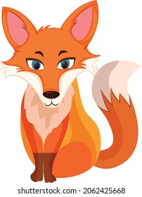 Fox animal cartoon vector art and illustration