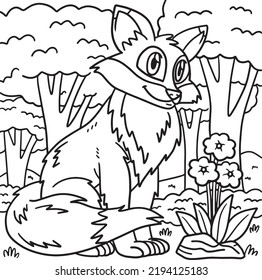 Fox Animal Coloring Page For Kids