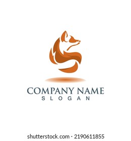 Fox Animal creative logo Template vector design