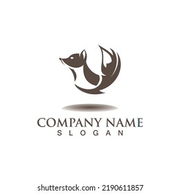 Fox Animal creative logo Template vector design