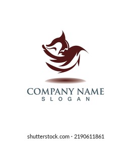 Fox Animal creative logo Template vector design
