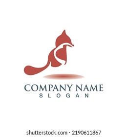 Fox Animal creative logo Template vector design