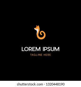 Fox Animal Creative Vector Logo Design