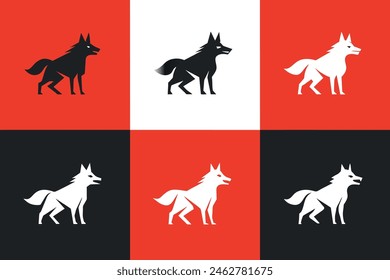 zorro, animal en diferentes poses