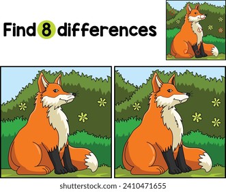 Fox Animal Find The Differences