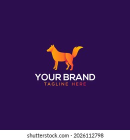 Fox Animal Gradient Brand For Company