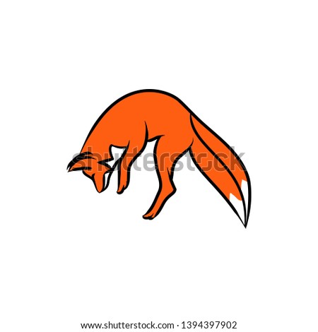 Fox Animal Hapy Fun Logos 