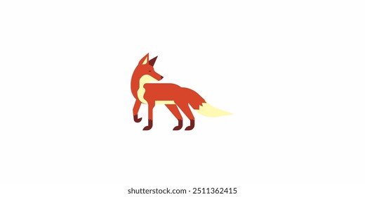 fox animal icon logo design