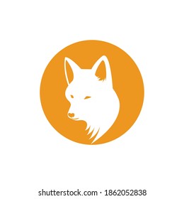 fox animal illustration logo vector