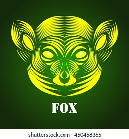 Fox Animal Line Art, Wild Animal