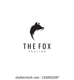 Fox animal logo design. Abstract, creative and minimalist.