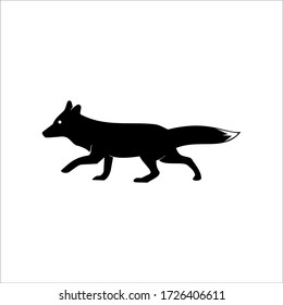 fox animal logo design vector