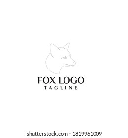 FOX ANIMAL LOGO DESIGN VECTOR
