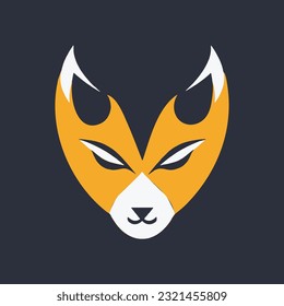 Fox Animal Logo Mascot Vectordesign Illustration Vorlage.  