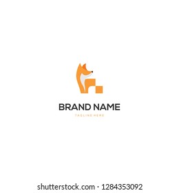Fox Animal Modern Abstract Creative Illustration Business Logo