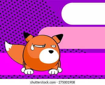fox baby ball cartoon background in vector format very easy to edit