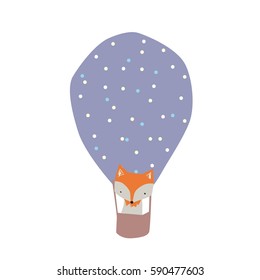 fox in a balloon