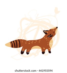 Fox and bird