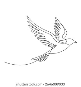 fox bird horse butterfly single line art