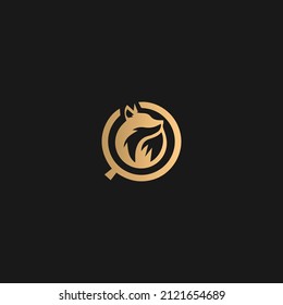 fox business type logo, initial concept icon