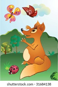 Fox y la mariposa