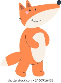 Fox Cartoon Animal Vector Illustration