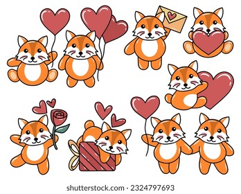 Fox Cartoon Cute Animal Illustration