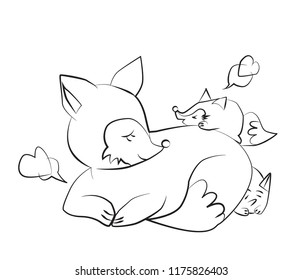 Fox cartoon illustration design