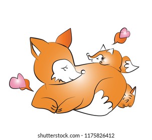 Fox cartoon illustration design