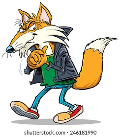 Fox cartoon mascot
