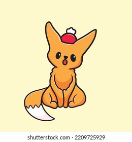 Fox Cartoon Mascot Vector Funny Happiness Cute Logo