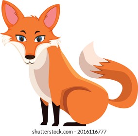 Fox cartoon vector art and illustration