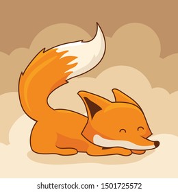 Fox Cartoon Vector Character Cute Fox