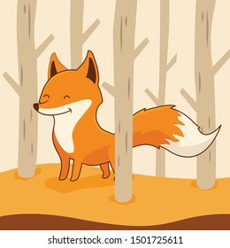 Fox Cartoon Vector Character Cute Fox