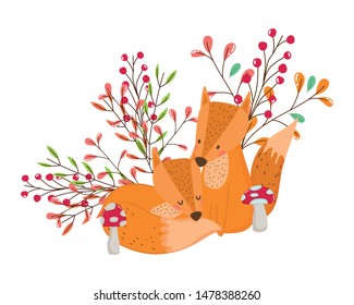 Fox cartoon vector design vector illustration