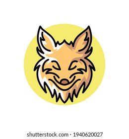 Fox cartoon vector illustration design