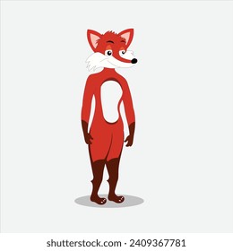 Fox Character 2D Cartoon Character Design, Cartoon