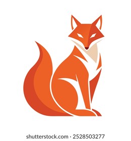 Ilustração do design do logotipo do personagem Fox.