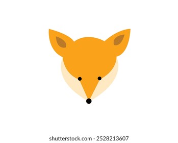 Fox character mascot for dark background - stylized cut out vector,Fox,Wolf