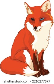 fox character vector design fox illustration
