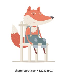 Fox. Children's book illustration