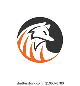 Fox Circle Icon Illustration Brand Identity