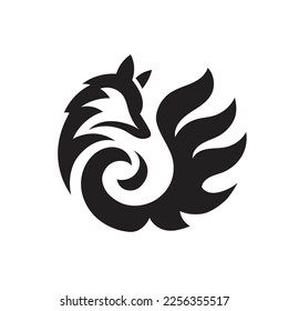 Fox circle Vector Symbol, Suitable for Creative Industry, Multimedia, entertainment, sport and any related business