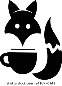 Logo de una cafetería de zorro